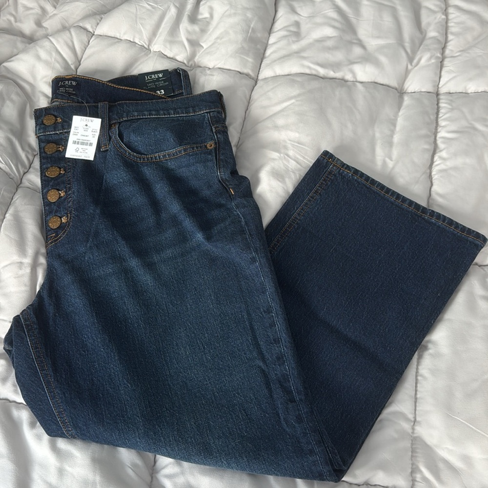 J.Crew Factory Mid-Rise Flare Crop